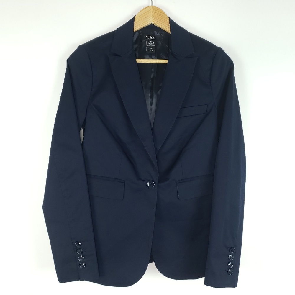 Body By Victoria VS Navy Career Blazer Sz 8